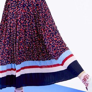 Oliver Bonas Leopard Print Navy Skirt - UK Size 8